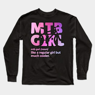 mtb girl Long Sleeve T-Shirt